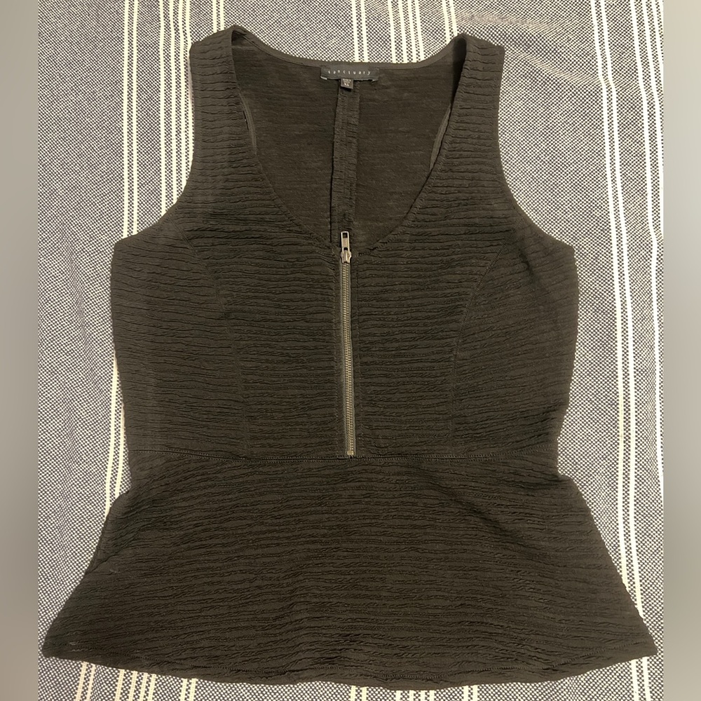 Sanctuary peplum ribbed top